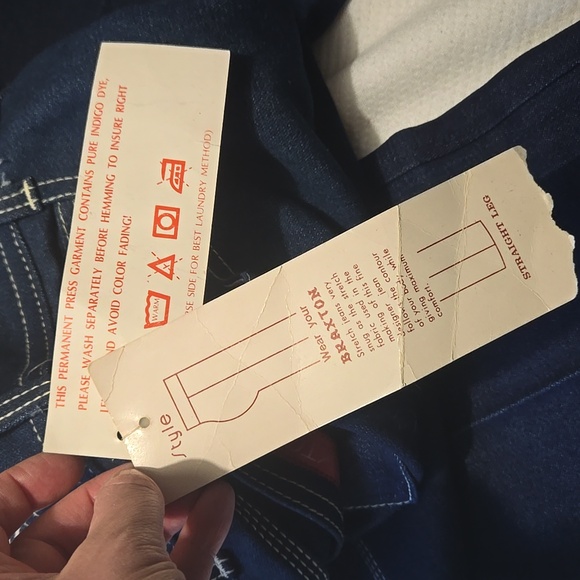 NWT Braxton Designer Jeans! "Vintage sz 14" Waist measures 30" - Picture 5 of 7